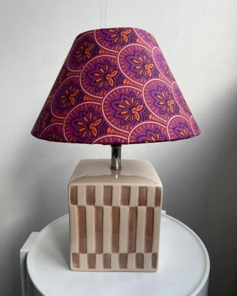 Sfeervolle karakteristieke lampenkap vintage stijl NIEUW, Ophalen of Verzenden, Zo goed als nieuw, Rond