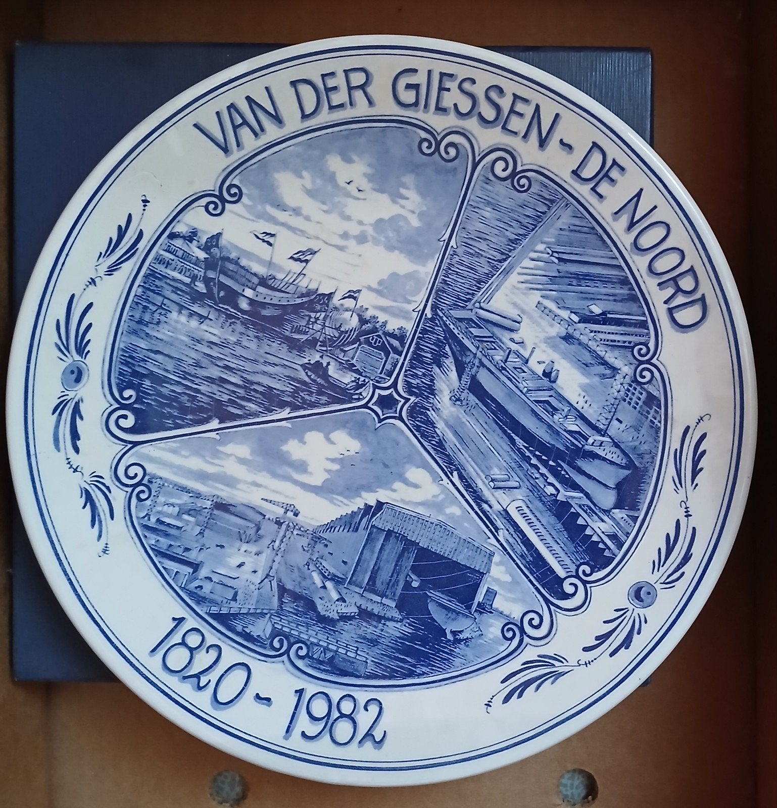 Gedenkbord Van der Giessen-De Noord 1820-1982, Ophalen of Verzenden