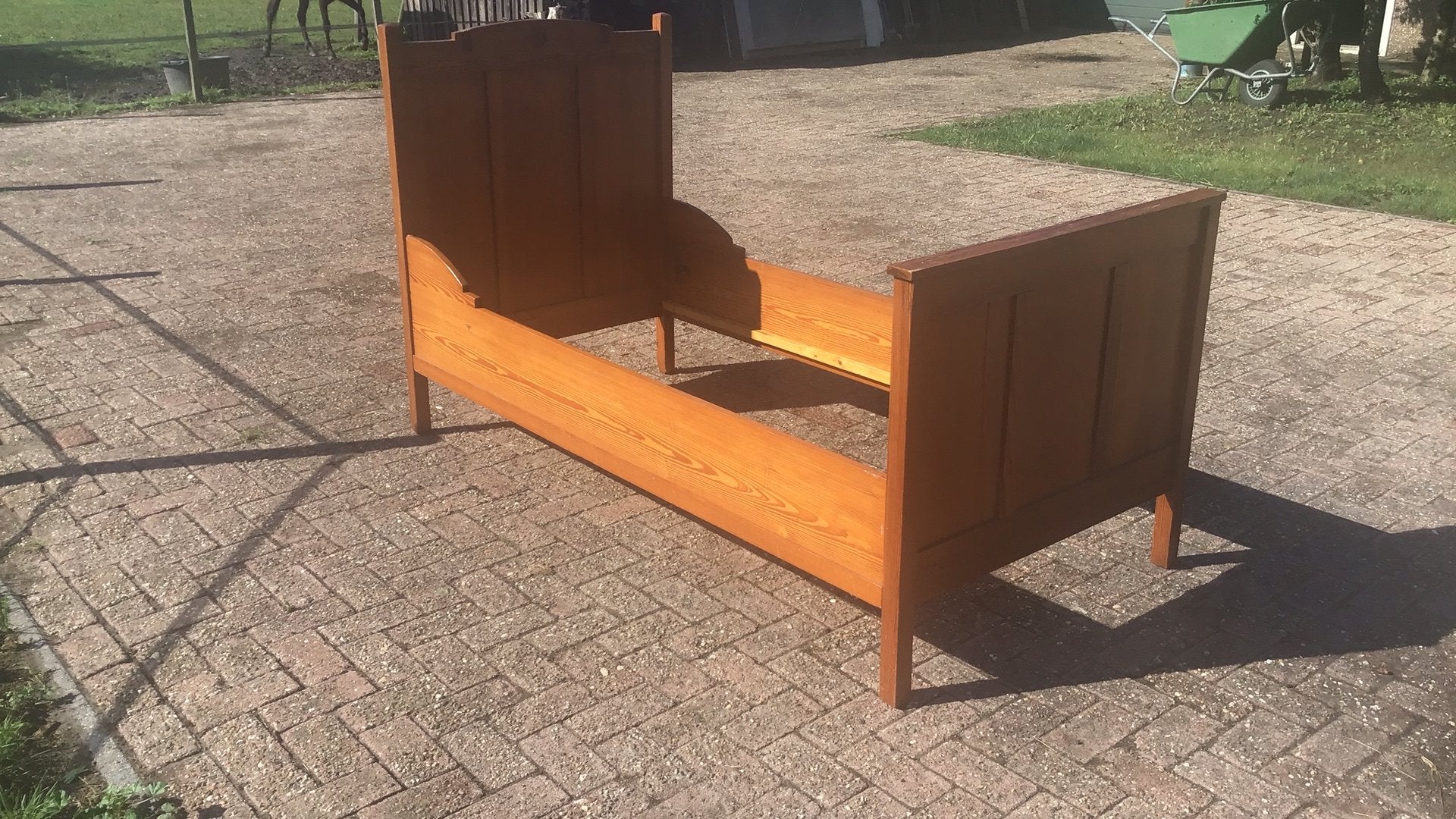 Oud ledikant, Ophalen, 90 cm, Eenpersoons, Minder dan 160 cm