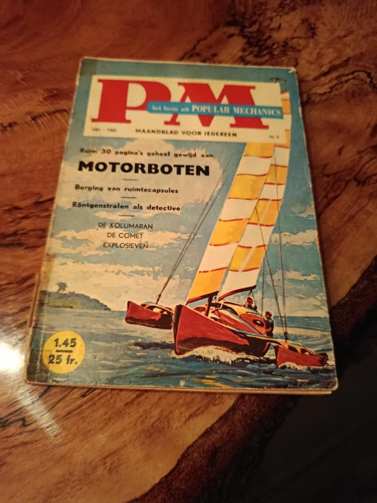 PM Maandblad voor Iedereen - Motorboten (Vintage), Ophalen of Verzenden, Gelezen, Overige typen