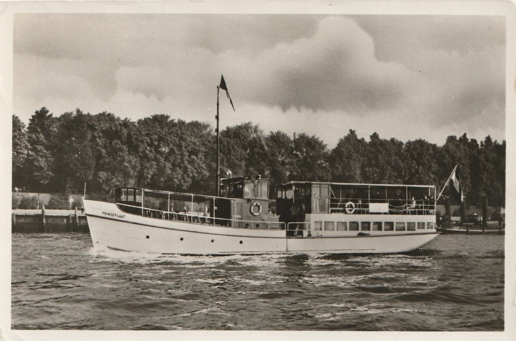 M.S PRINSEPLAAT BOOT SCHIP UIT1949 GLANZEND MOOIE KAART KO97, Ophalen of Verzenden, 1940 tot 1960, Gelopen