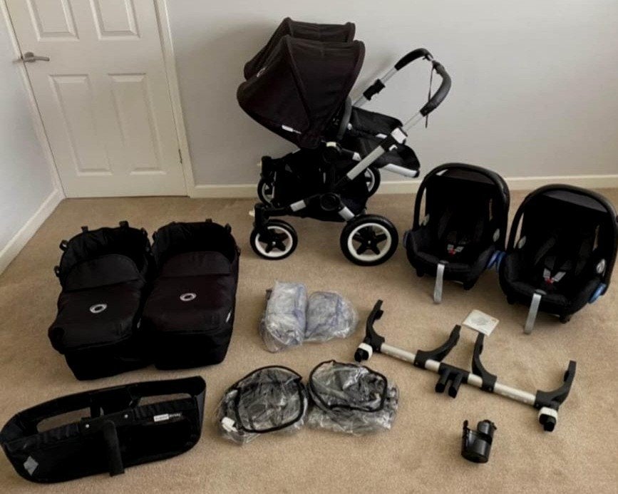 Bugaboo Donkey Duo Of Tweeling kinderwagen, Ophalen, Bugaboo, Zo goed als nieuw, Combiwagen