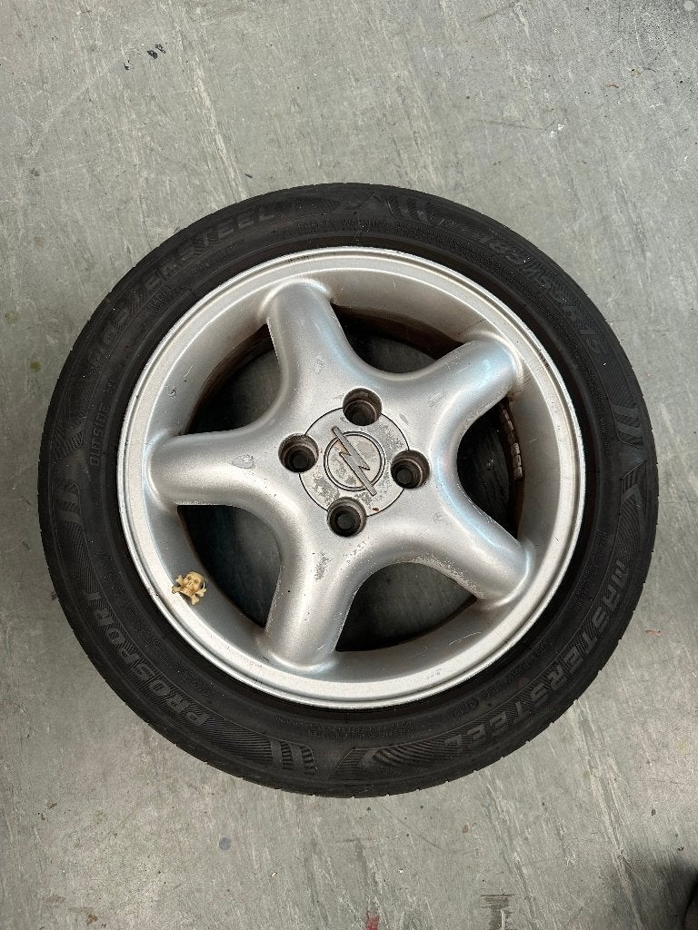 Originele jaren '90 15" Opel Tigra/Astra velgen, Auto-onderdelen, Banden en Velgen, Ophalen, Gebruikt, 15 inch, Velg(en)