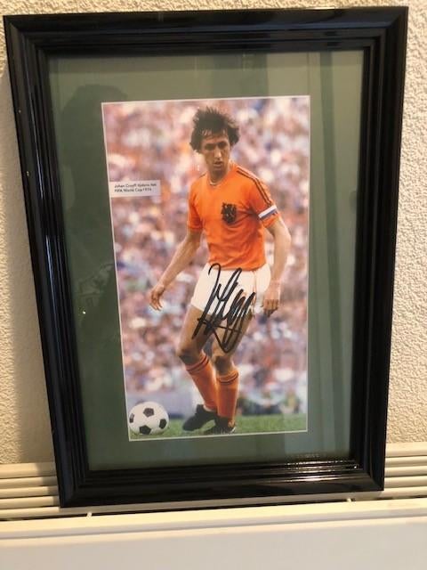 Handtekening  Cruyff, Ophalen of Verzenden, Zo goed als nieuw, Ajax, Overige typen