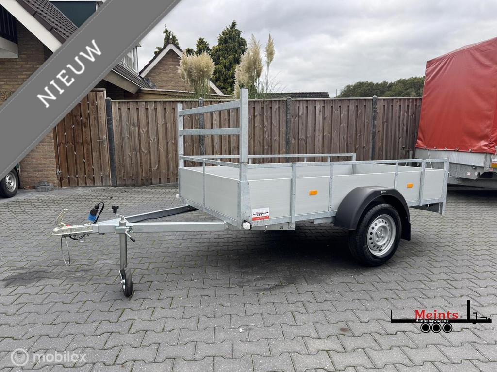 NIEUWE Ongeremde enkelasser bakwagen 250x130 750KG Aluminium, Gebruikt