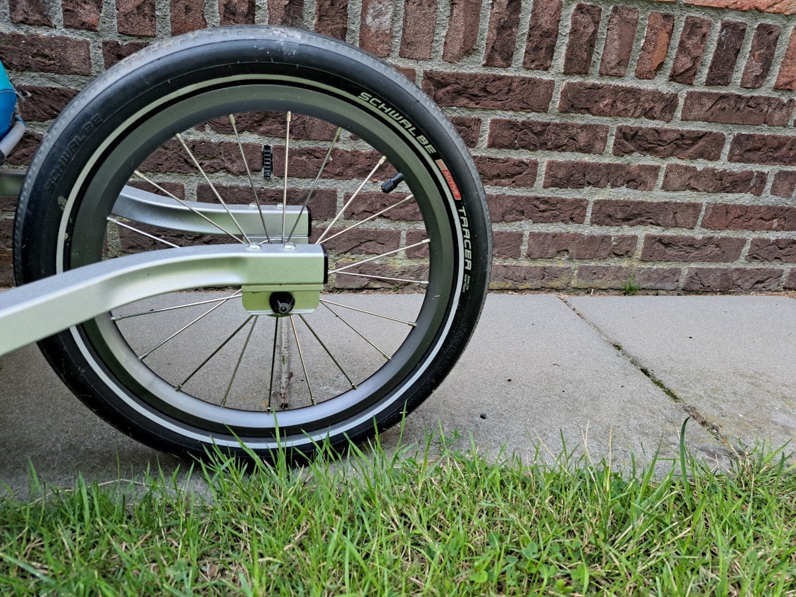 Voorwiel voor wandel en hardlopen met fietskar voor kinderen, Ophalen, Gebruikt, Opvouwbaar, Kinderkar