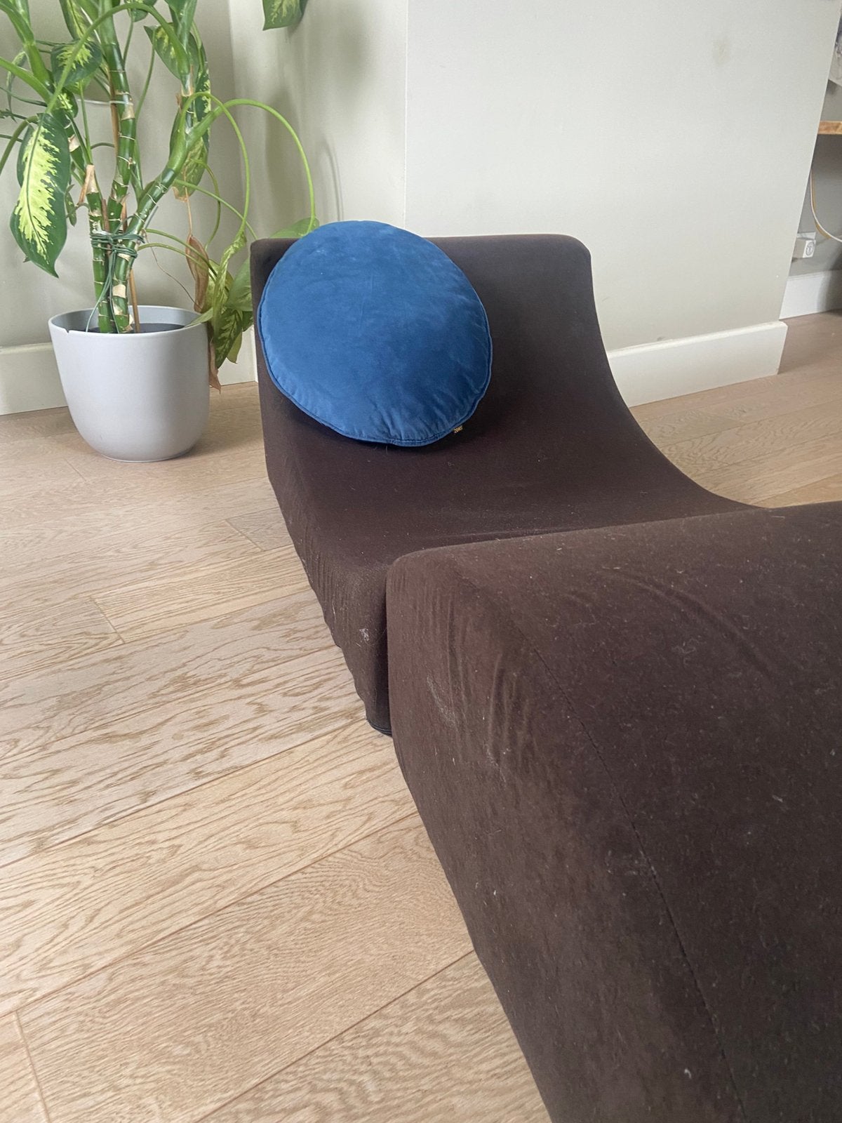 Lounge bank, poef, Ophalen, Zo goed als nieuw, Stof