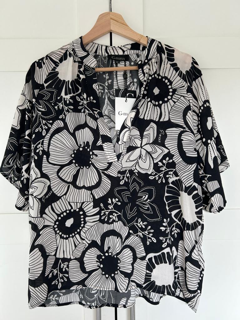 G-maxx blouse van 69,95 voor 19,95, Kleding | Dames, Blouses en Tunieken, Ophalen of Verzenden, Nieuw, Zwart