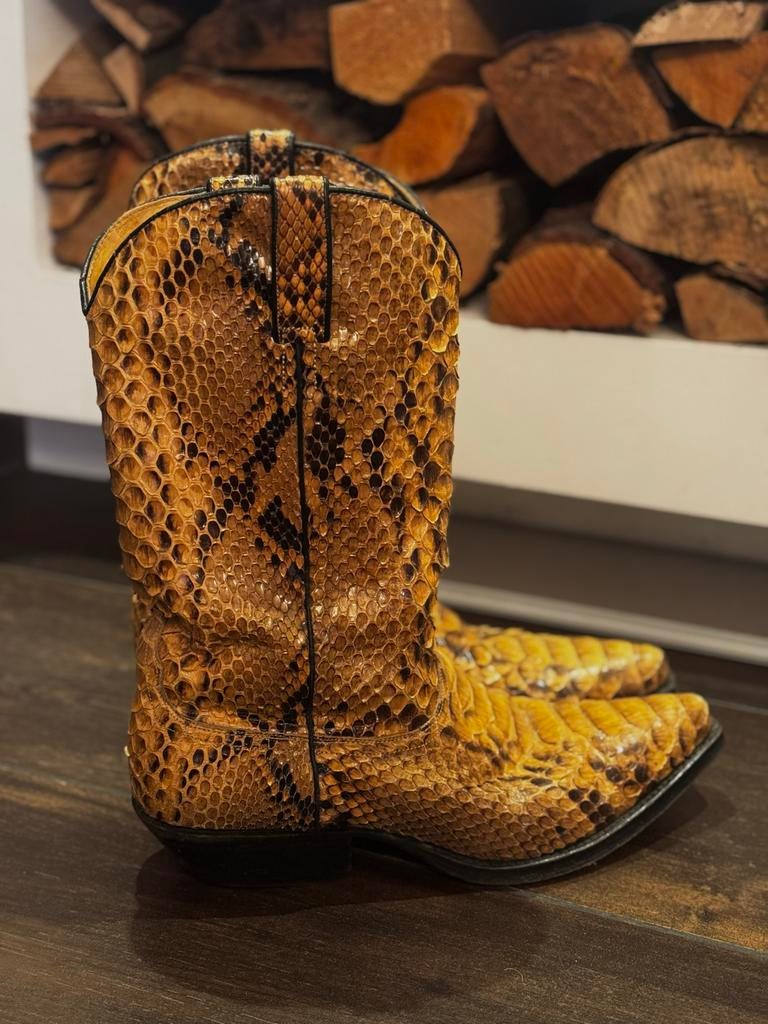 Tony Mora laarzen pyton leer maat 42, Ophalen, Gedragen, Bruin, Boots