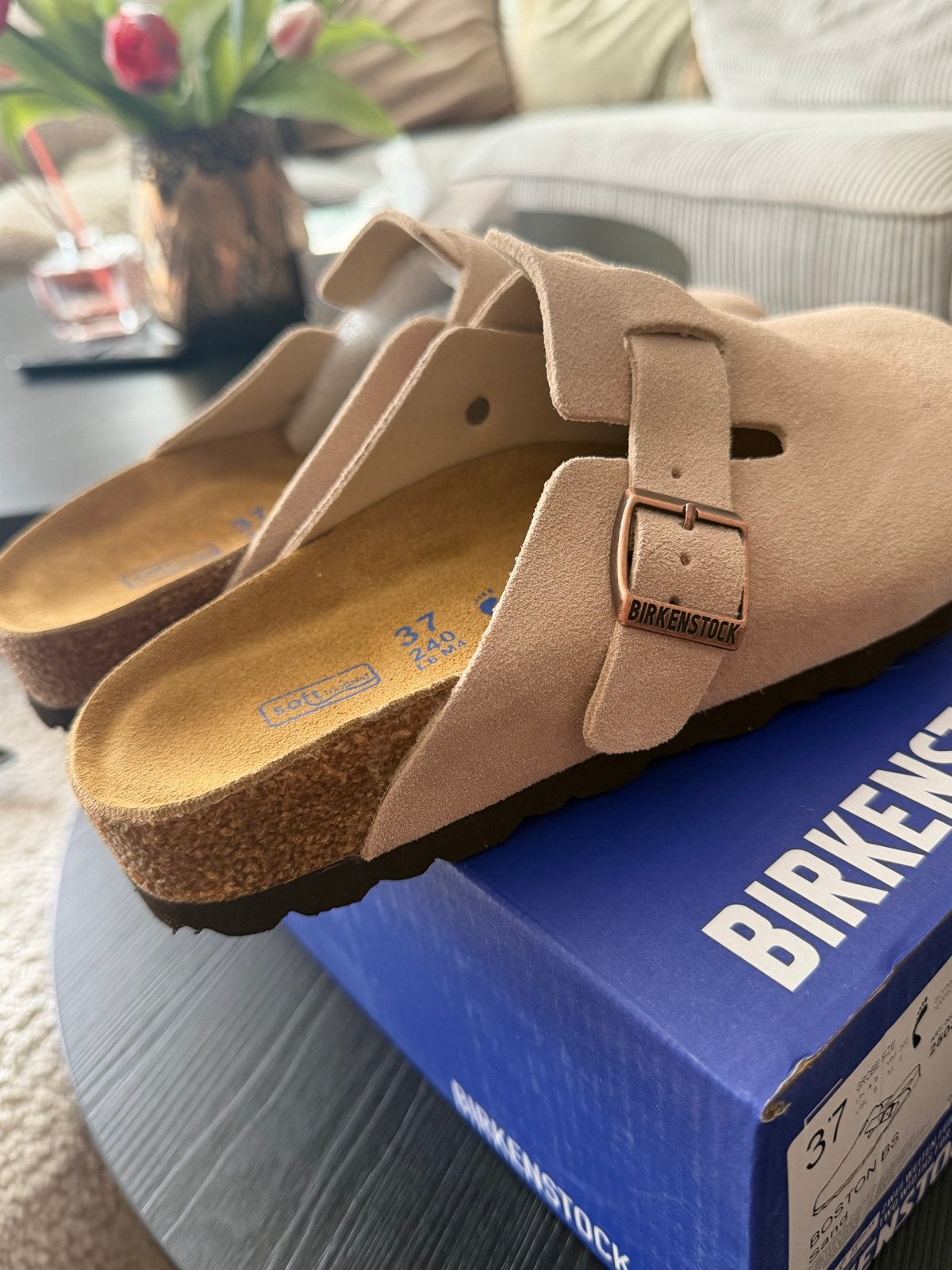 Birkenstock Boston Clogs - Maat 37 - Nieuw, Ophalen of Verzenden, Nieuw, Beige, Slippers