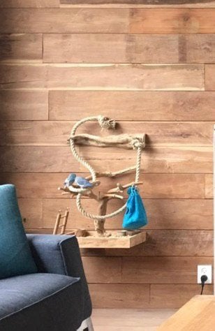 Houten Vogelkooi / Vogelverblijf incl. Trappen + extra kooi, Dieren en Toebehoren, Ophalen, Gebruikt, Kooi-accessoires