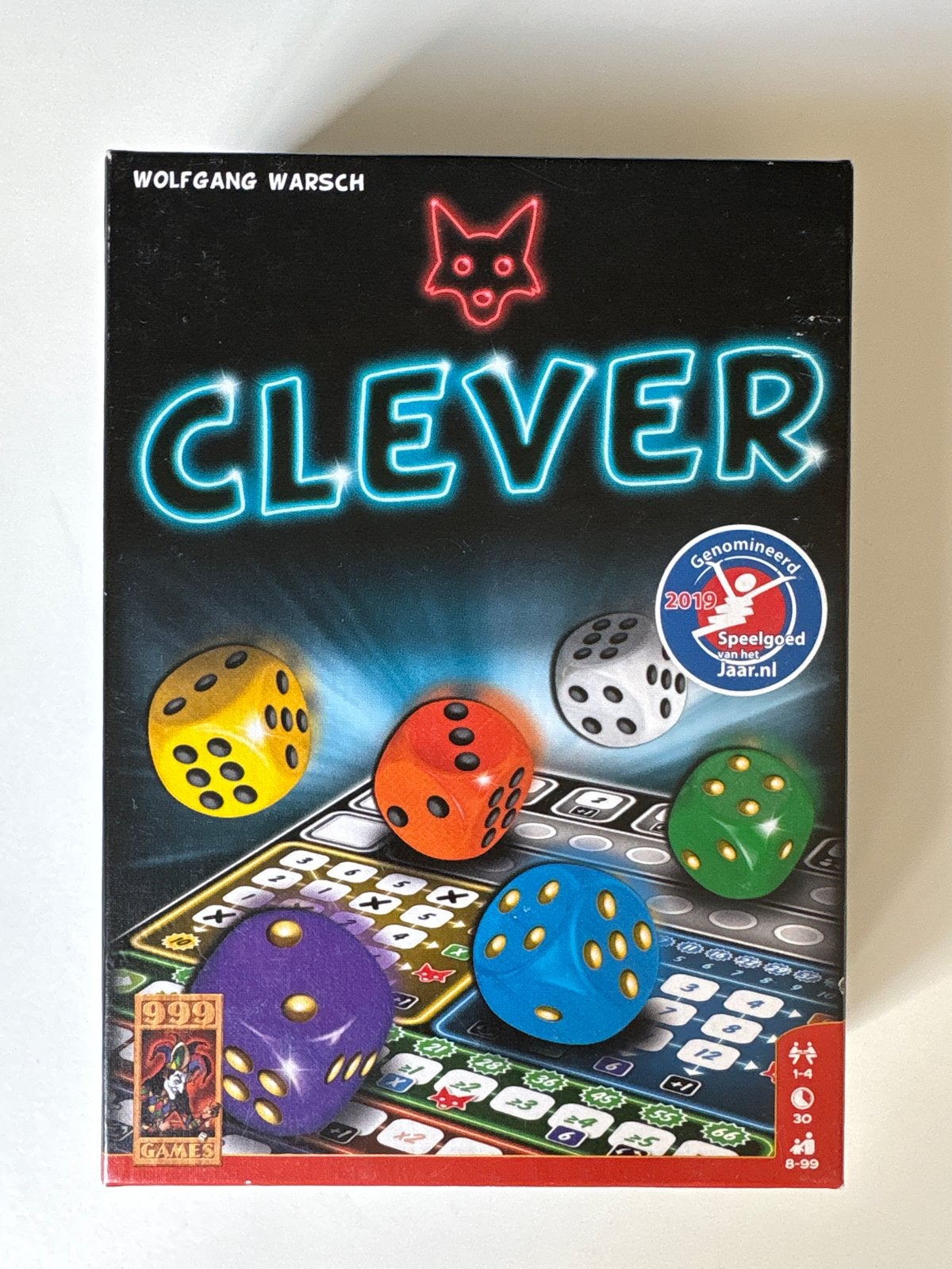 Clever dobbelspel van Wolfgang Warsch, Een of twee spelers, Ophalen of Verzenden, Zo goed als nieuw