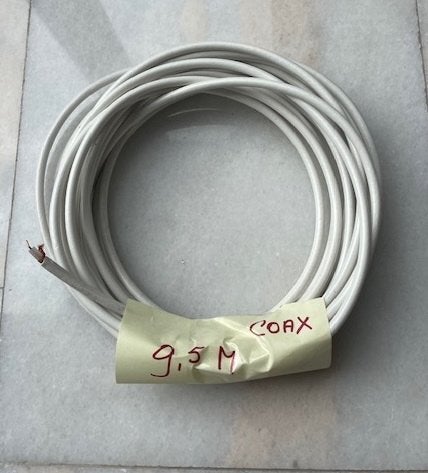 9,5 mtr Coax kabel, Ophalen of Verzenden, Gebruikt, 5 tot 10 meter, Coaxiale kabel