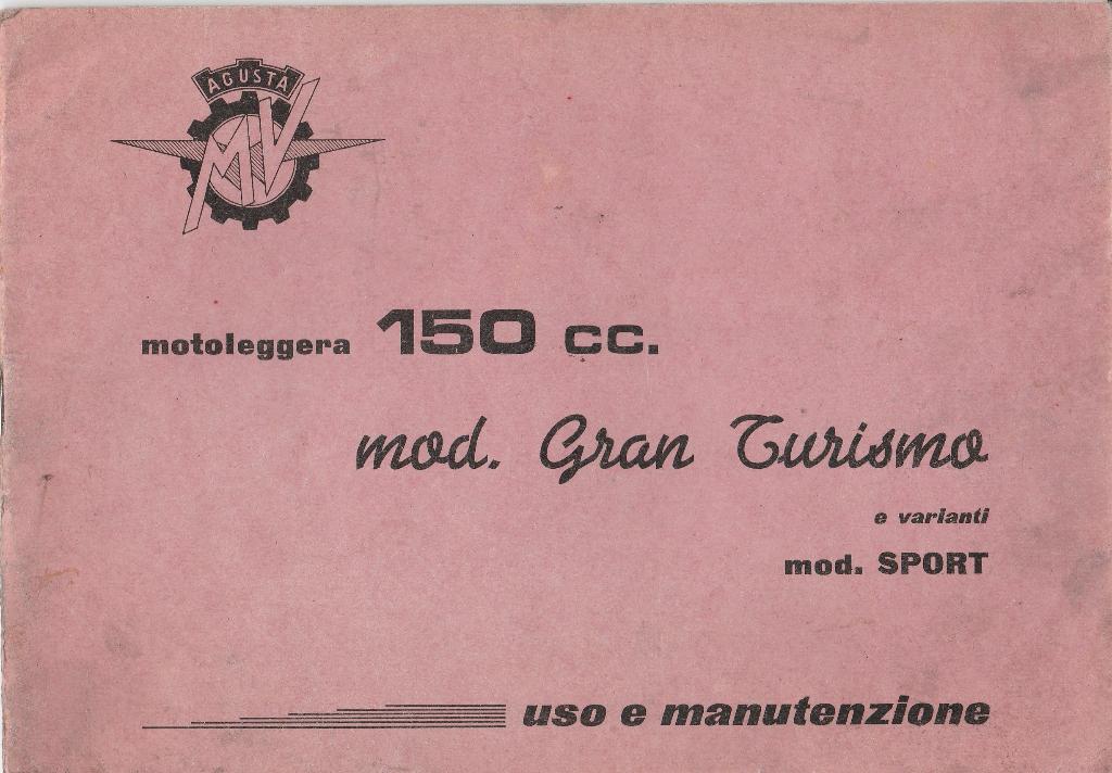 MV Agusta Gran Turismo + Sport manuel (7123z), Motoren, Handleidingen en Instructieboekjes, Ophalen of Verzenden, MV Agusta