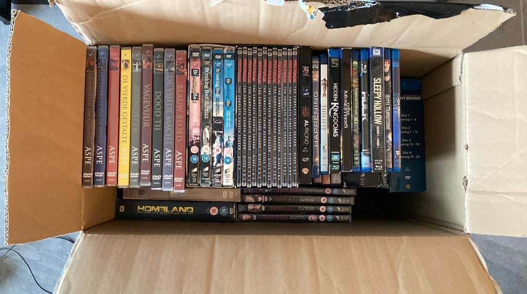 Grote doos dvd’s veel series en boxen blu-ray partij, Cd's en Dvd's, Alle leeftijden, Ophalen of Verzenden, Gebruikt