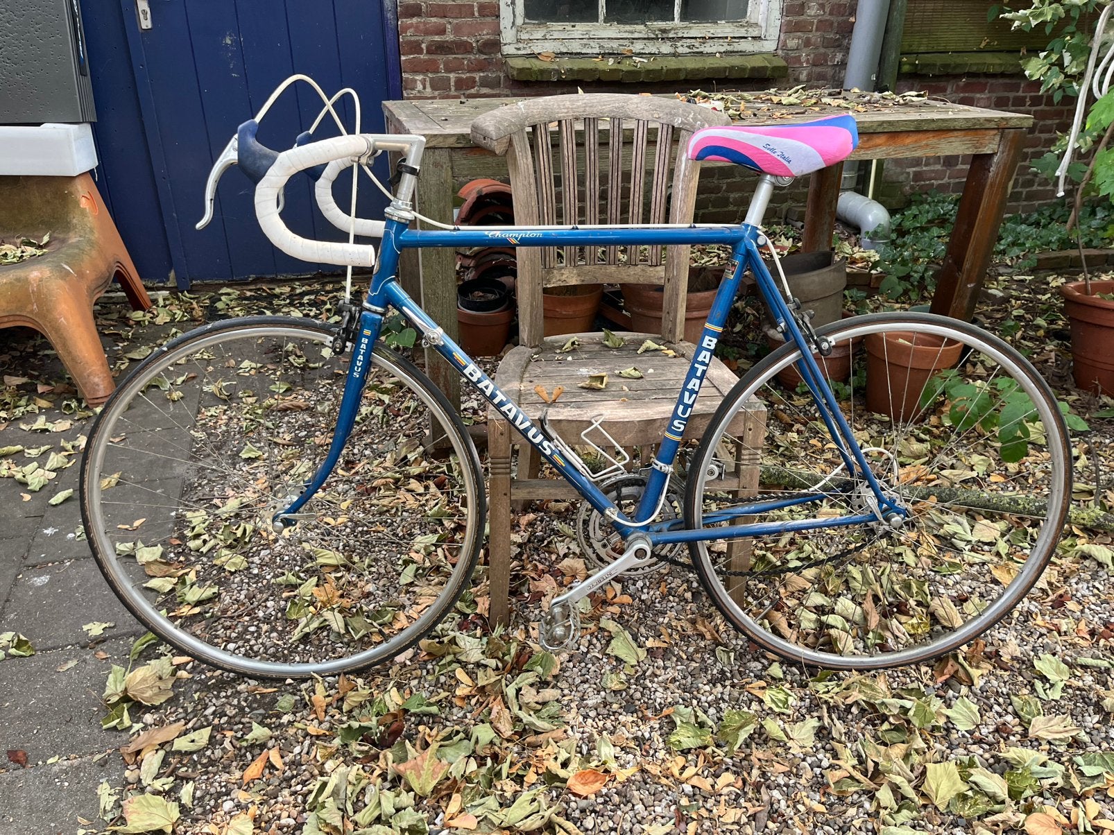 racefiets blauw batavus, Ophalen, Gebruikt, Staal, Batavus