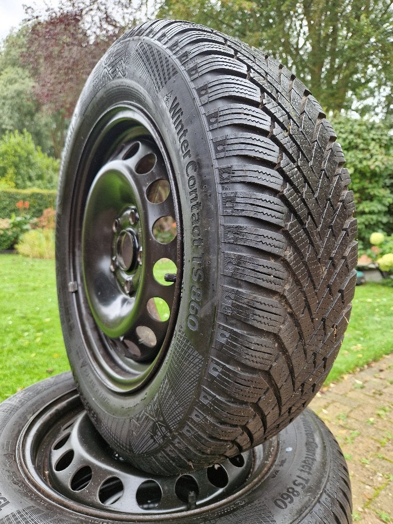 6,5mm !! 4 Winterbanden op 15 inch velg 5x112 VW Seat Audi, Auto-onderdelen, Ophalen, Gebruikt, 15 inch, Winterbanden