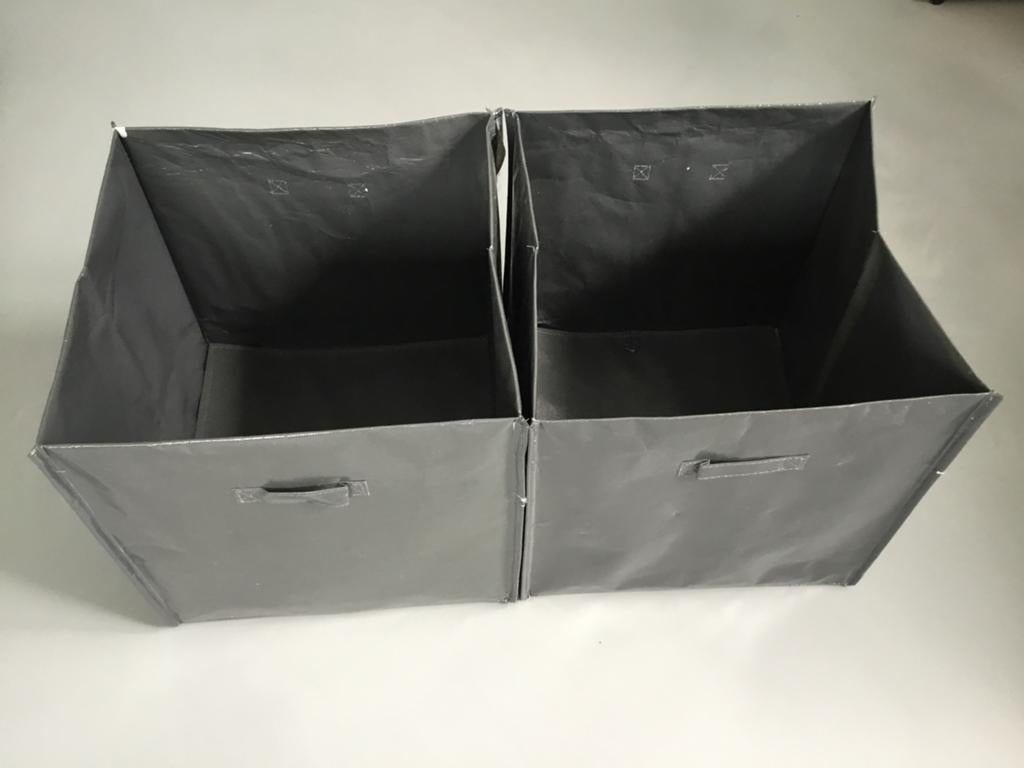2 Opvouwbare Opbergboxen 31x31x31 cm, Huis en Inrichting, Kasten | Schoenenkasten, Gebruikt, Ophalen of Verzenden