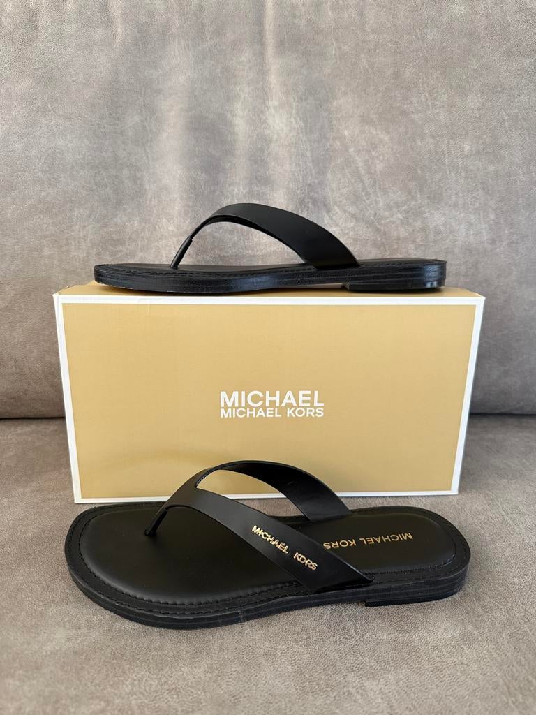 Michael Kors Zwarte Slippers 6M, Kleding | Dames, Slippers, Zwart, Ophalen of Verzenden, Zo goed als nieuw