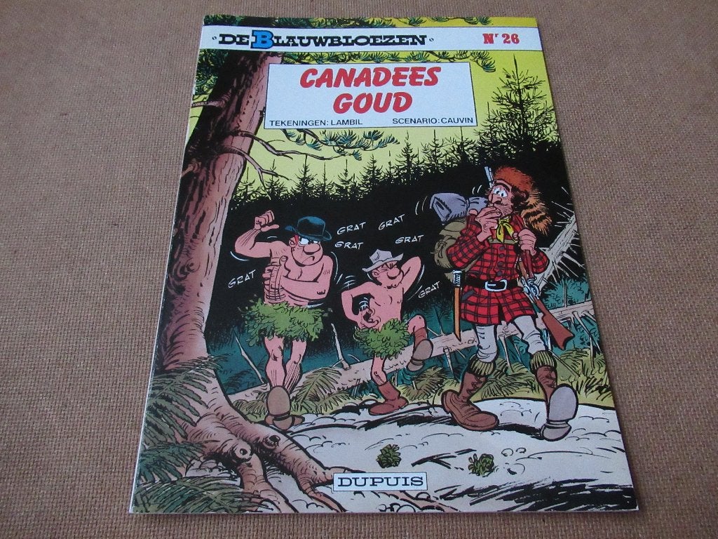 De Blauwbloezen nr.26 - Canadees Goud, 1e druk 1987, Boeken, Verzenden, Willy Lambil, Raoul Cauvin, Eén stripboek, Zo goed als nieuw