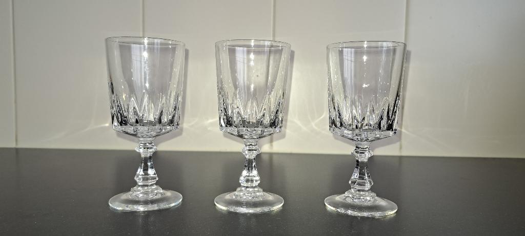 Drie sierlijke port / rose glazen, Ophalen, Nieuw, Overige typen