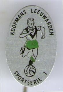 Koopmans Leeuwarden Sportserie 1 blik speldje ( Y_134 ), Verzenden, Zo goed als nieuw, Sport, Speldje of Pin