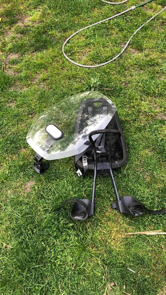 Yepp kinder fietstoeltje met scherm (voorzitje), Ophalen, Voorzitje, 0 t/m 13 kg, Gebruikt