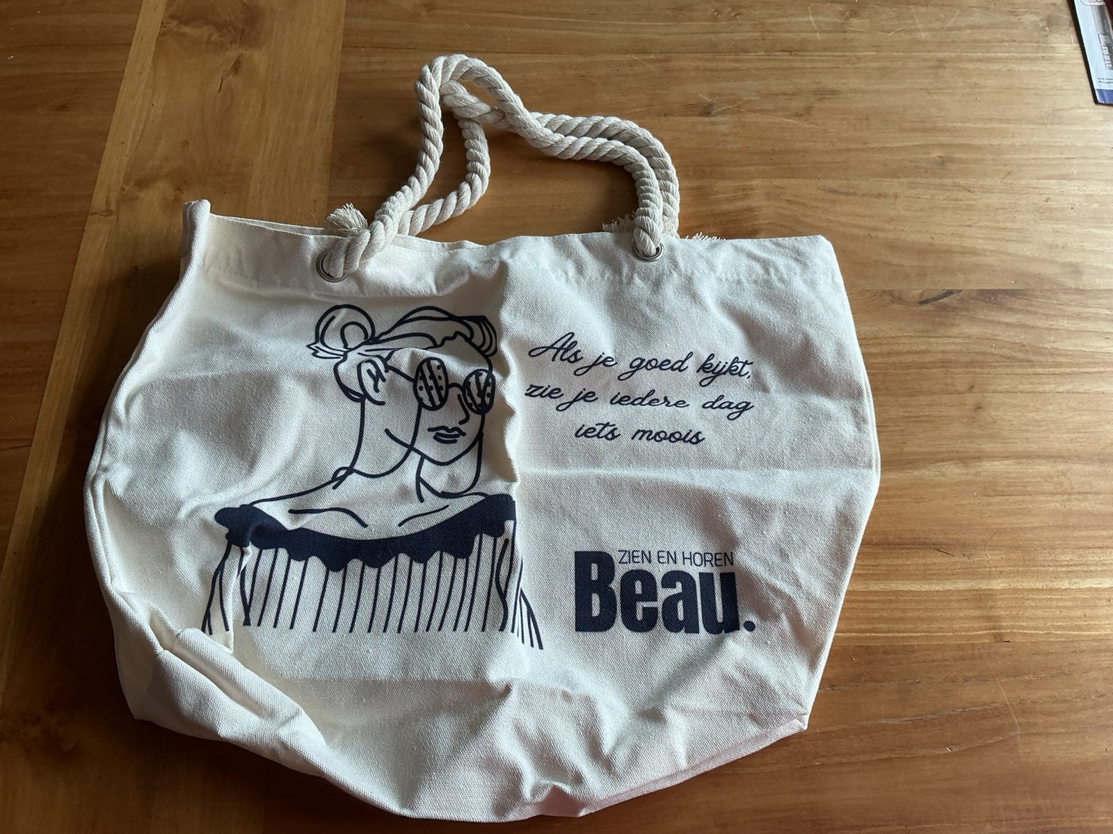 Strandtassen - shoppers - totebags - 3 stuks - niet gebruikt, Ophalen of Verzenden, Nieuw, Beige, Overige merken