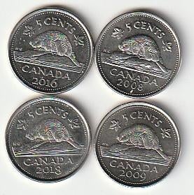 5  cent  div.jaren   Canada. Km. ??  ( 0,15 p.st. ), Ophalen of Verzenden, Noord-Amerika, Losse munt