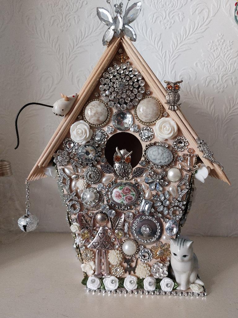 Brocante Vogelhuisje voor Decoratie Nr VH 7, Ophalen