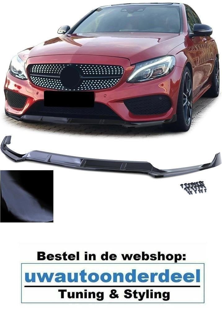 Spoiler Splitter Lip Voor Mercedes C Klasse W205 AMG line, Verzenden, Automotive Parts, A.parts@hotmail.nl, Trasmolenlaan 12 3447 GZ Woerden