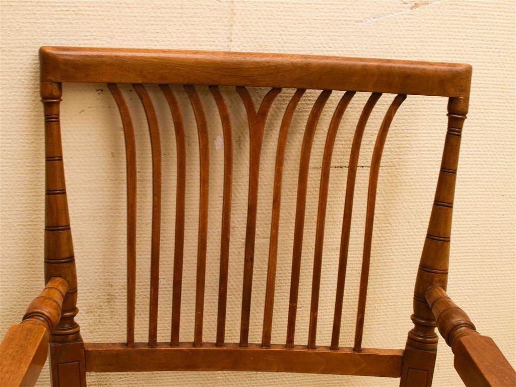 Houten stoel met armleuning 44863, Ophalen of Verzenden, Gebruikt, Bruin, Vijf, Zes of meer stoelen