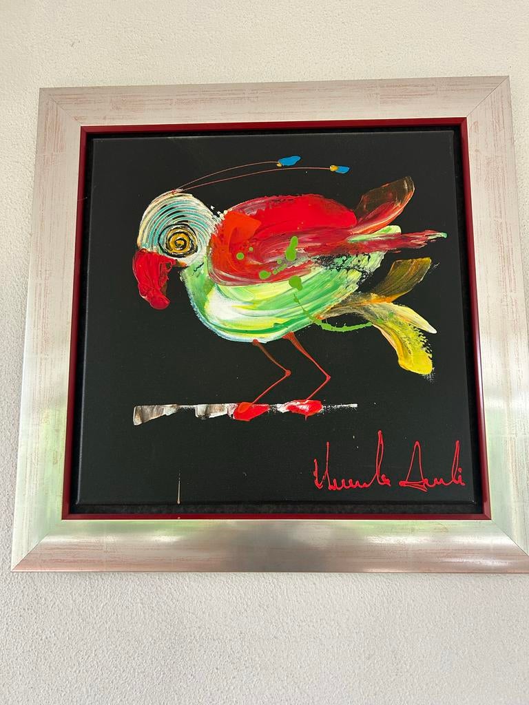 Prachtig  schilderij van Ursula Aubri, echtheidscertificaat, Ophalen, Zo goed als nieuw