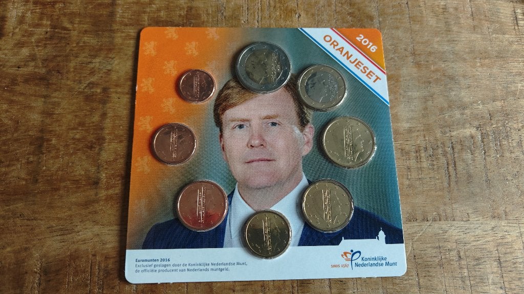 Oranjeset 2016 - Koning Willem Alexander, Ophalen of Verzenden, Koningin Beatrix, Euro's