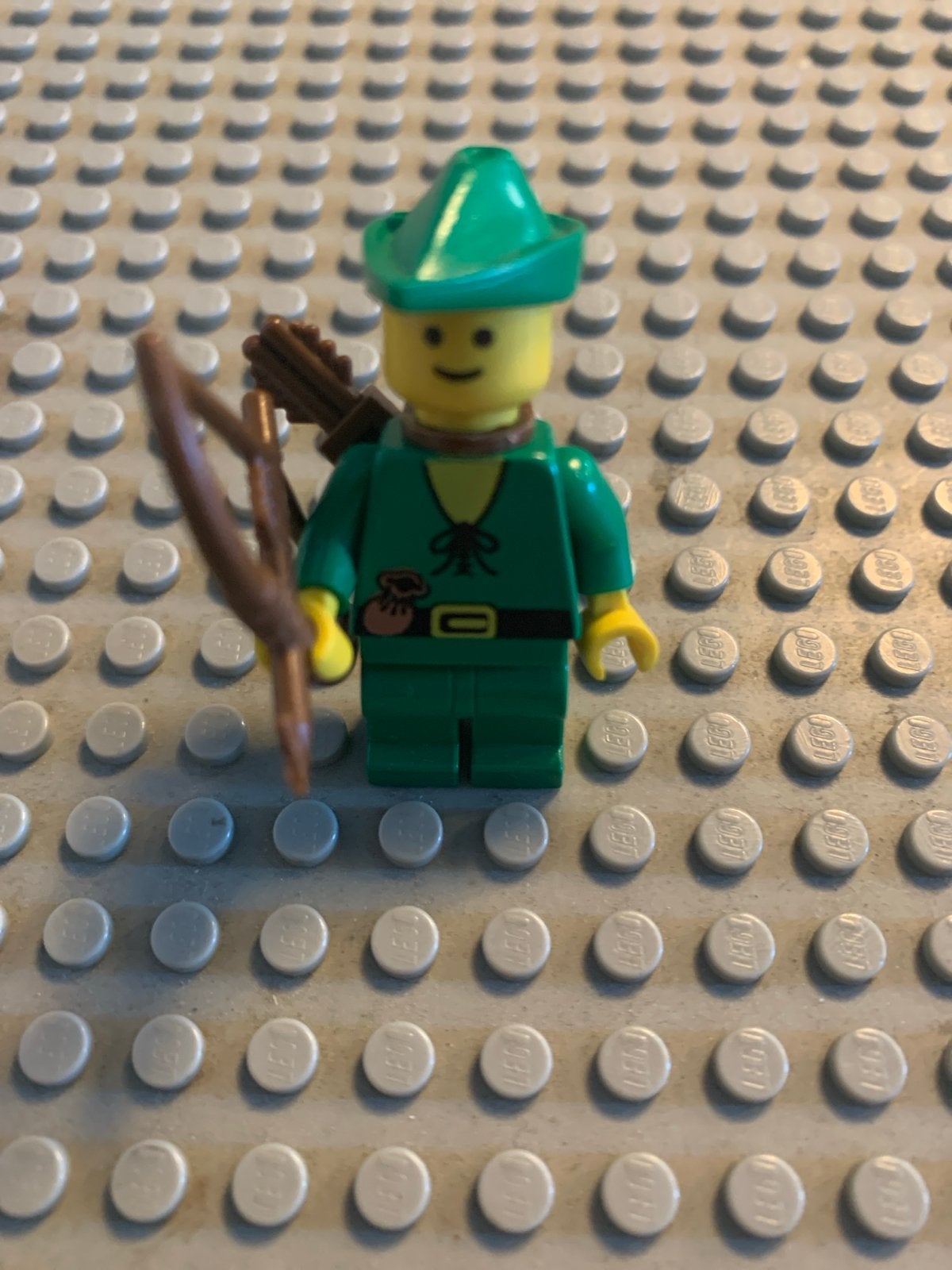 Lego Robin Hood Minifiguur met Boog en Pijl, Gebruikt, Lego, Ophalen of Verzenden, Minifiguur