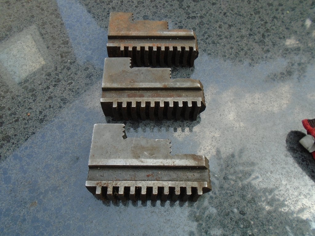 Klauwen voor draaibank, klauw. 3 stuks, Ophalen, Gebruikt, Metaaldraaibank