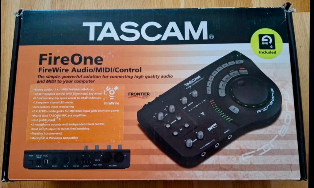 TASCAM FireOne FireWire Audio/MIDI/Control Interface, Ophalen of Verzenden, Extern