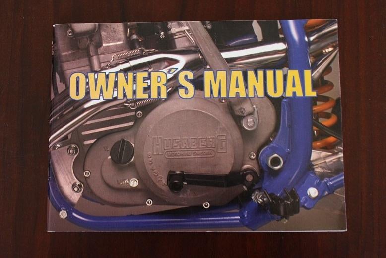 Husaberg motorcycle owner's manual Enduro Elduro Desert, Ophalen of Verzenden, Overige merken