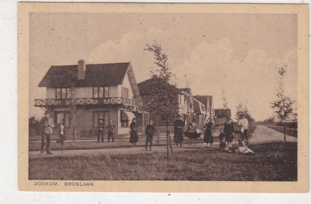 Dokkum-Bronlaan 1941, Verzenden, 1940 tot 1960, Gelopen, Friesland