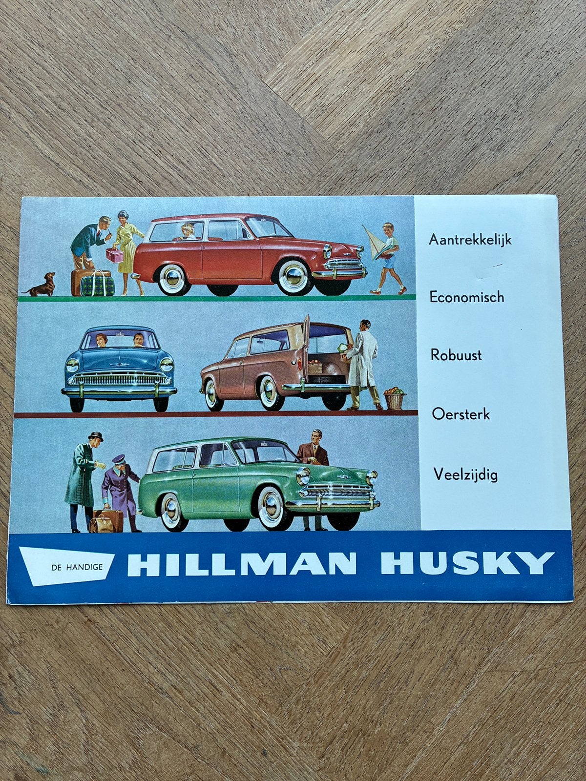 Hillman Husky brochure, Verzenden, Zo goed als nieuw, Overige merken