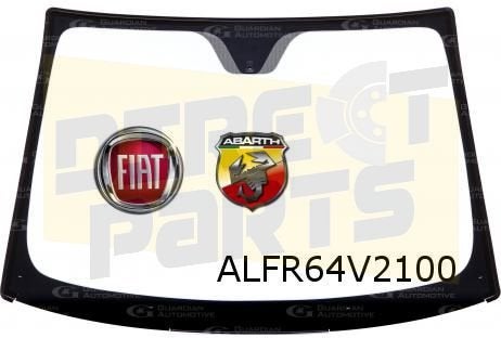 Fiat 500 (9/07-) voorruit (incaps) (groen / geluidwerend) Or, -, -, Nieuw, Ophalen of Verzenden