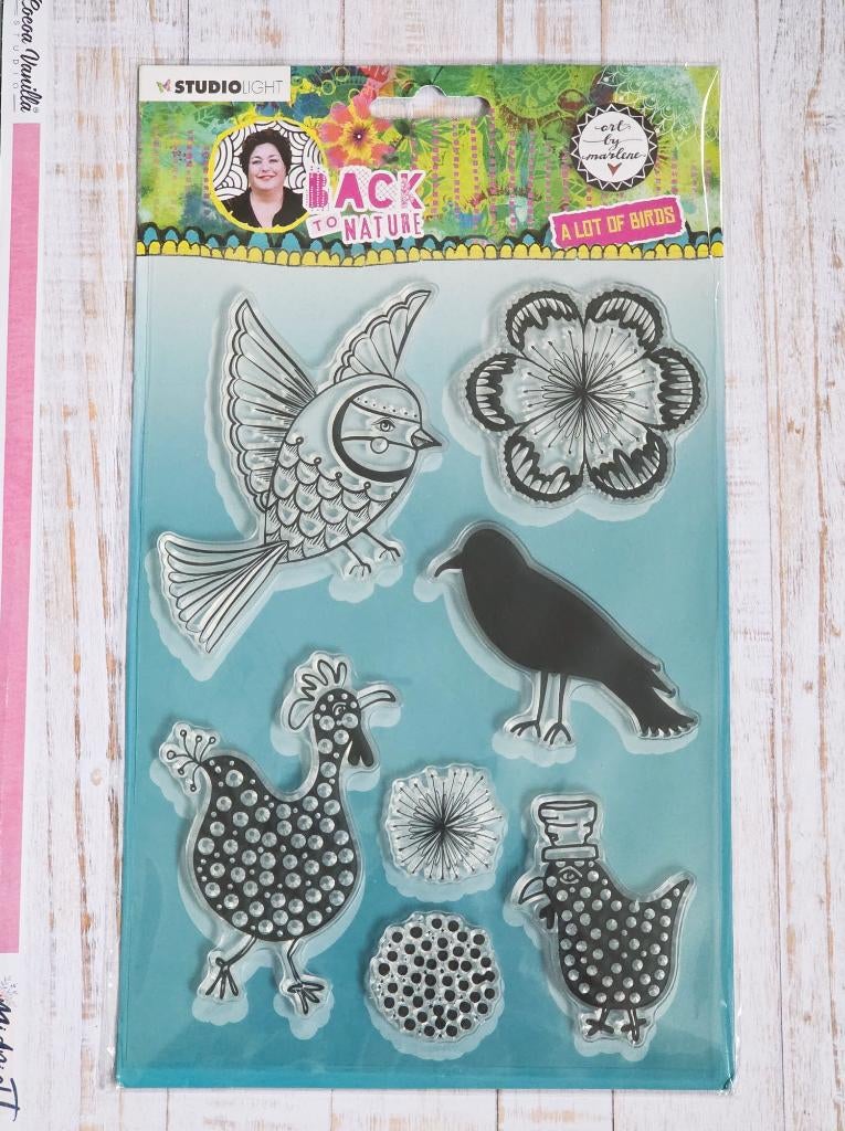 Art by Marlene - A lot of birds stamp, Ophalen of Verzenden, Nieuw, Clearstamp