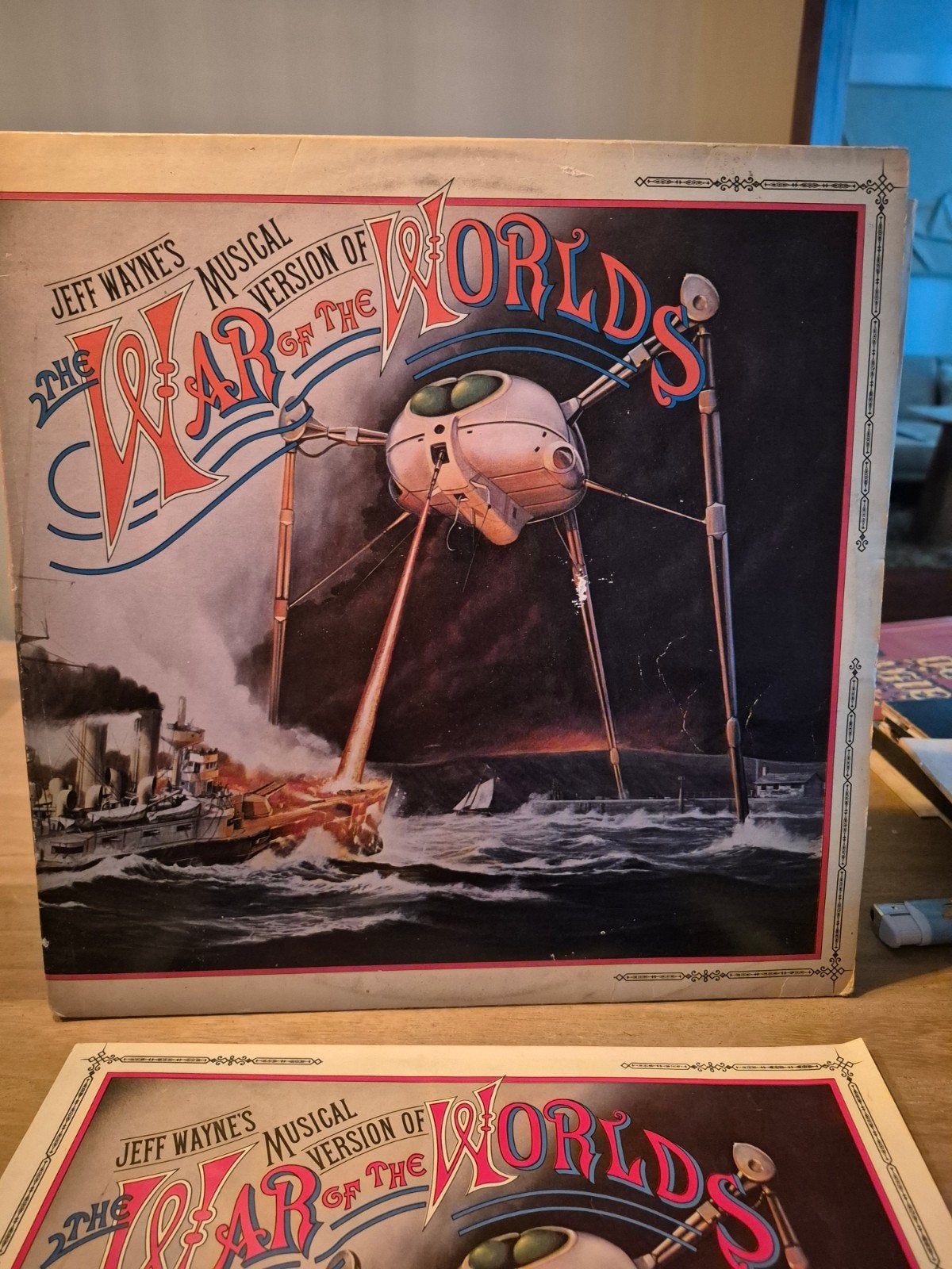Jeff Wayne's Musical Version of The War of the Worlds LP, Inclusief boekje, Rock, Gebruikt, Ophalen of Verzenden