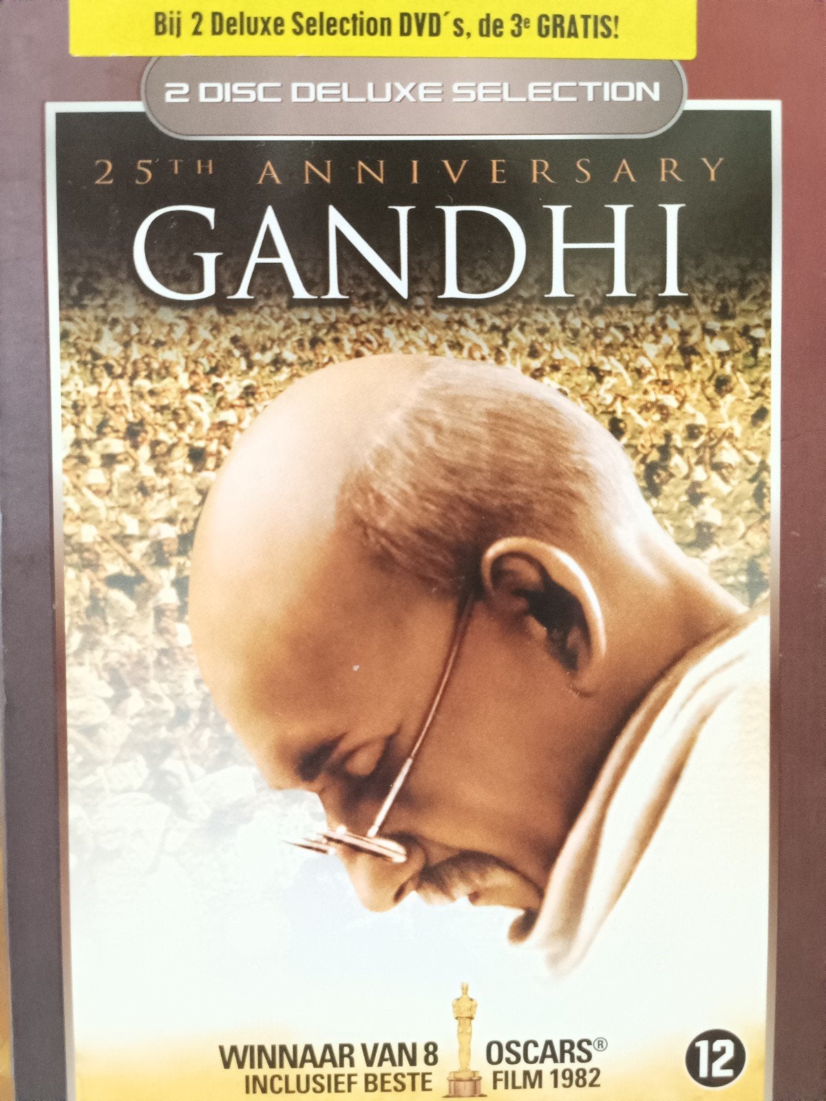 Gandhi  25th Anniversary 2 Disc Deluxe Selection Dvd NL ZG, Engels, Inclusief doosje, Nederlands, Drama