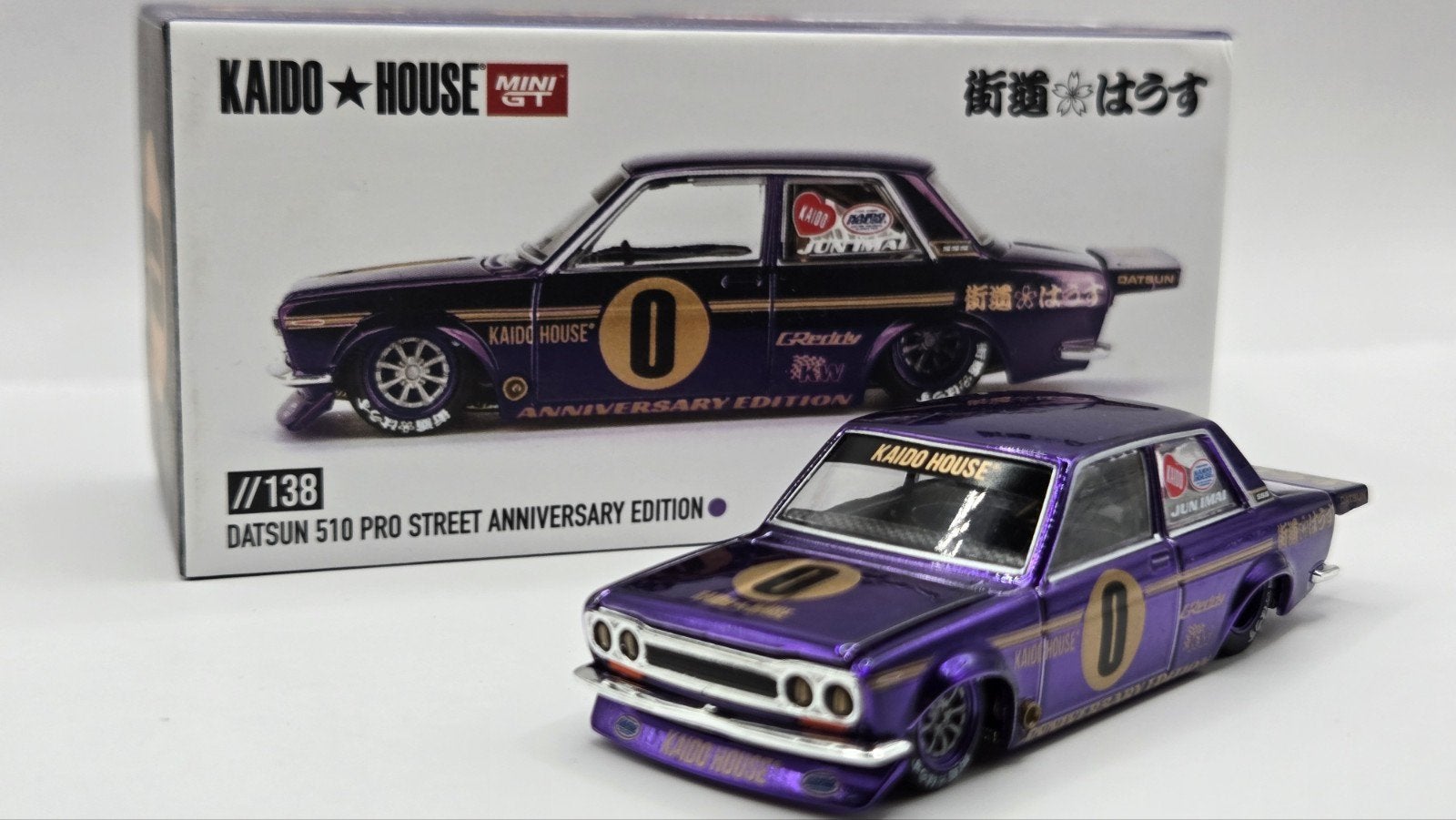 Kaido House 138 Datsun 510 Street Metalic Purple, Ophalen of Verzenden, Nieuw, Auto