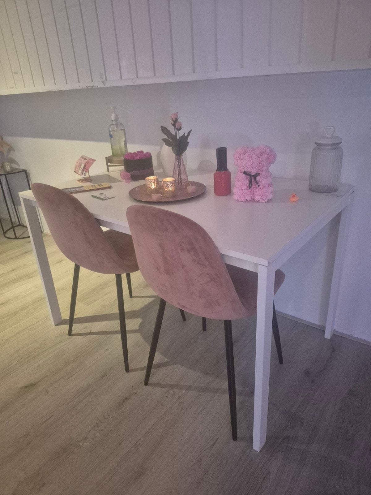 witte ikea tafel, Huis en Inrichting, Ophalen, Kunststof, 100 tot 150 cm, 50 tot 100 cm