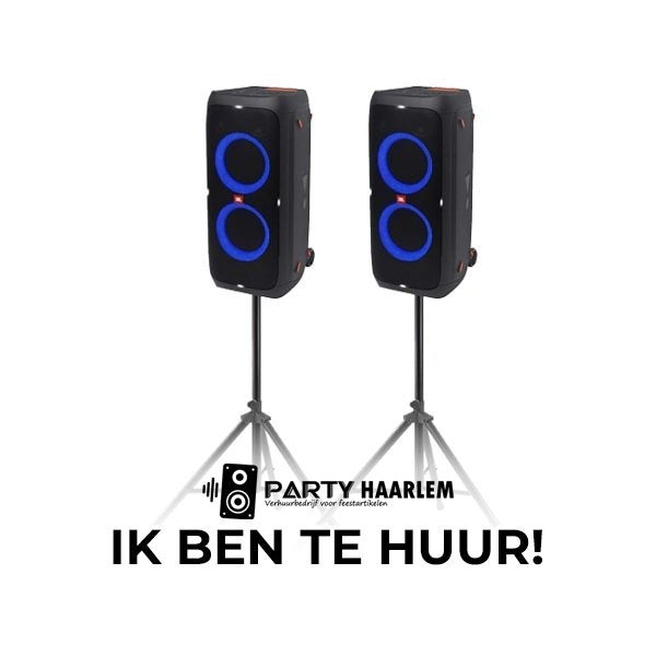 ✅ Draadloze Speakers Huren Haarlem? JBL Partybox 310 Huren, Ophalen of Verzenden, Nieuw, Center speaker, JBL