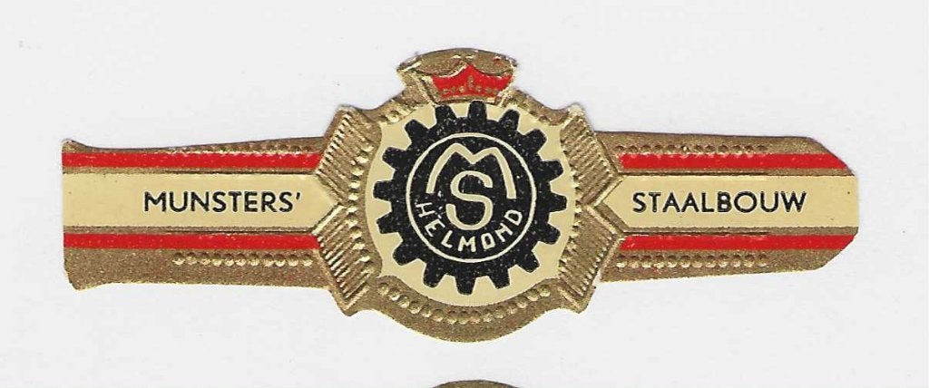 abonne reclamen   22 - munsters  staalbouw  helmond, Ophalen of Verzenden, Sigarenbandjes