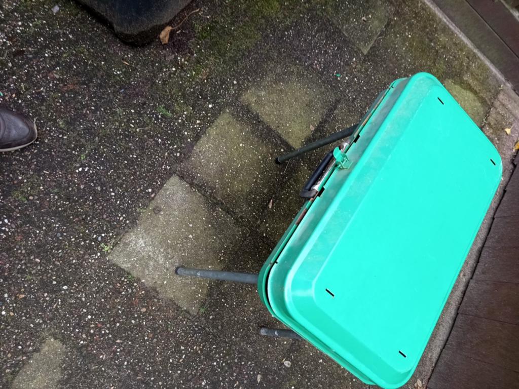 Compacte gas kofferbarbecue - ideaal voor onderweg!, Tuin en Terras, Gasbarbecues, Ophalen, Gebruikt, Overige merken