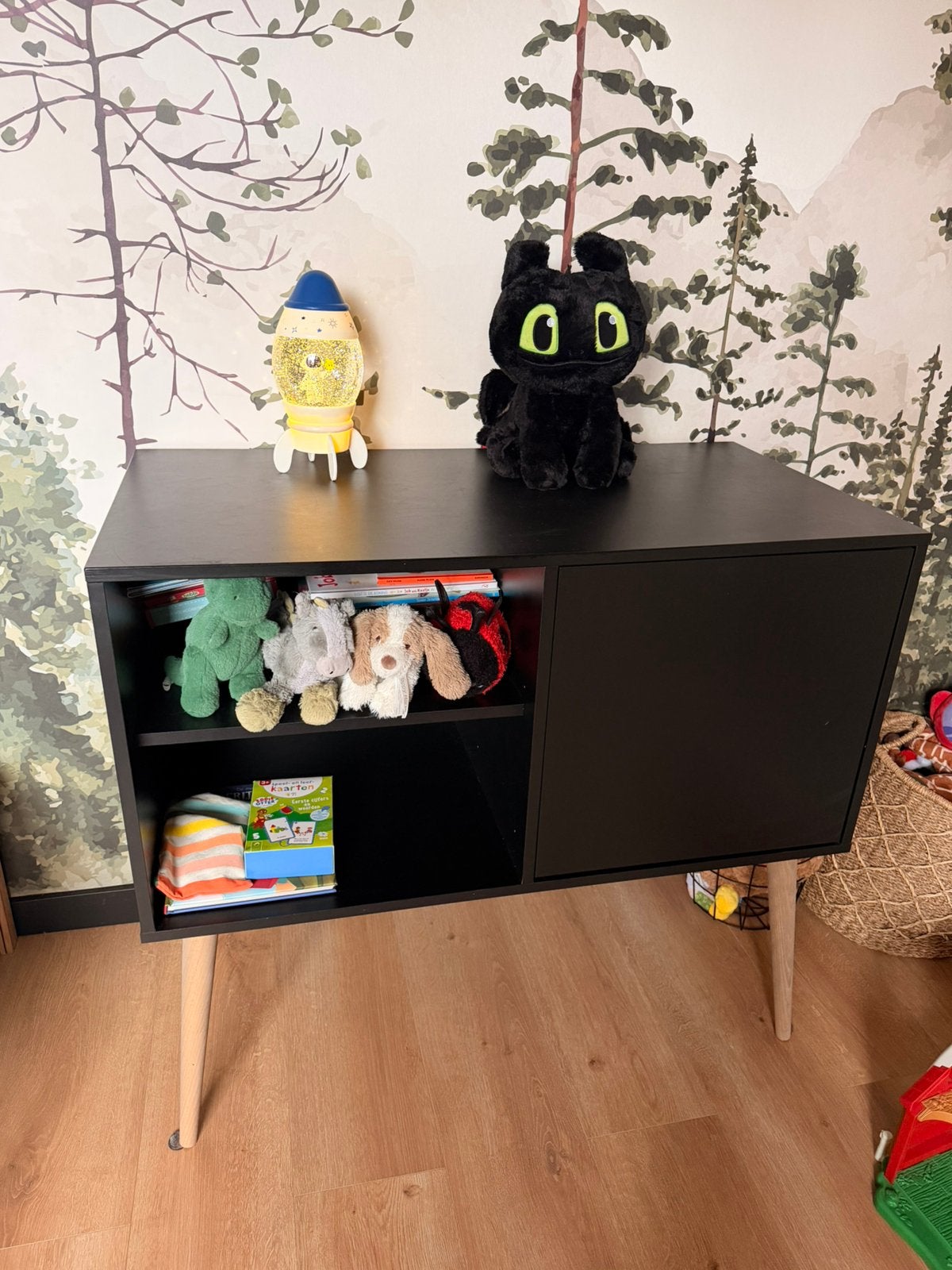 Zwarte Commode en kledingkast evy babypark, Ophalen, Zo goed als nieuw, 50 tot 75 cm, 150 tot 200 cm